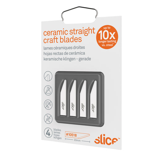 Slice™ Rounded-Tip Ceramic Straight Edge Knife Blades