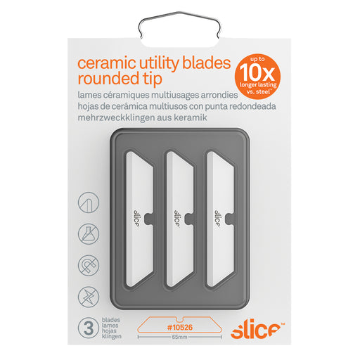 Slice™ Rounded Tip Replacement Blades for Ceramic Utility Knife