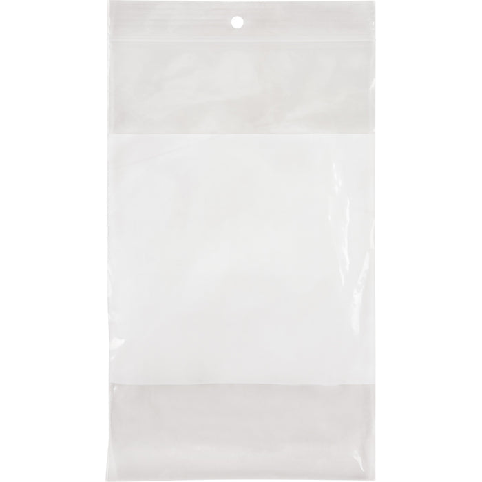 White Block Poly Bags