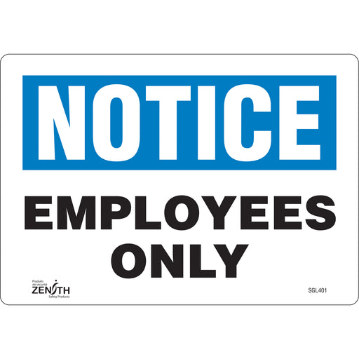 "Employees Only" Sign