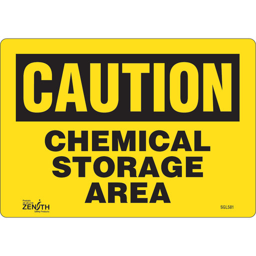 "Chemical Storage Area" Sign