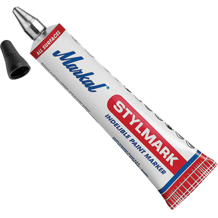 Stylmark® Ball-Tube Marker, Liquid, White