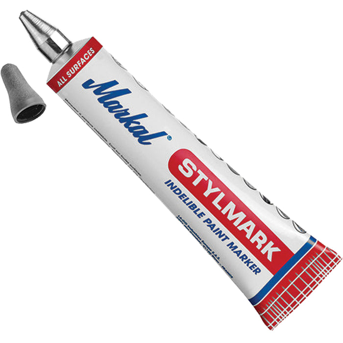 Stylmark® Ball-Tube Marker, Liquid, White