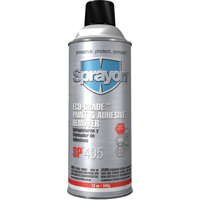 SP405 Eco-Grade Paint & Adhesive Remover, 12 oz, Aerosol Can