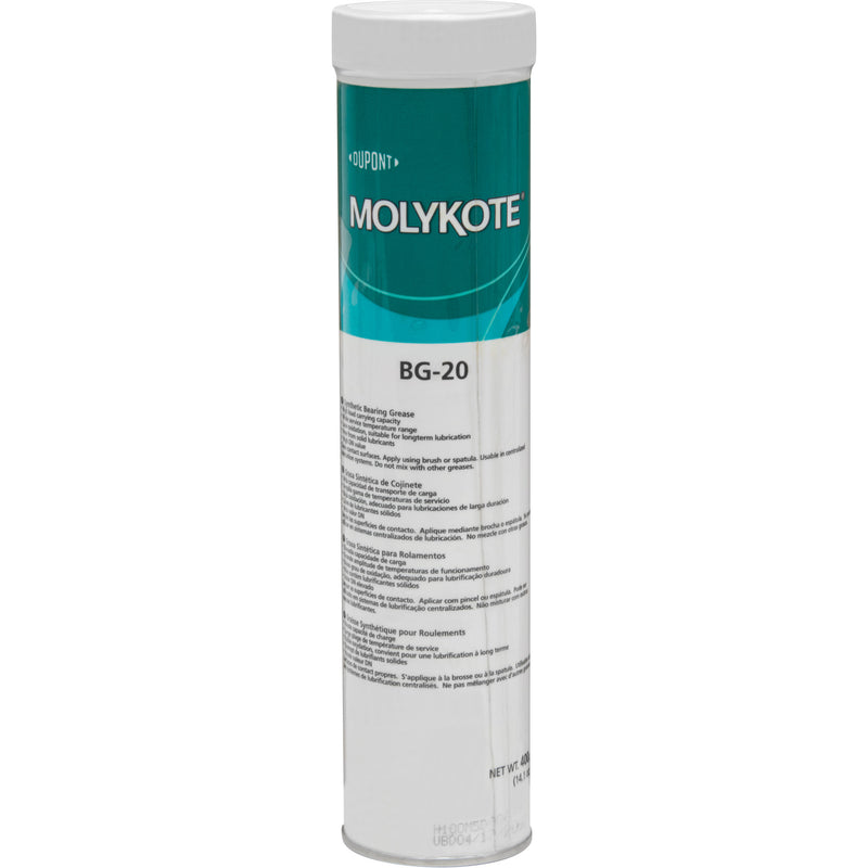 Graisse synthétique haute performance Molykote BG 20, 400 g, cartouche