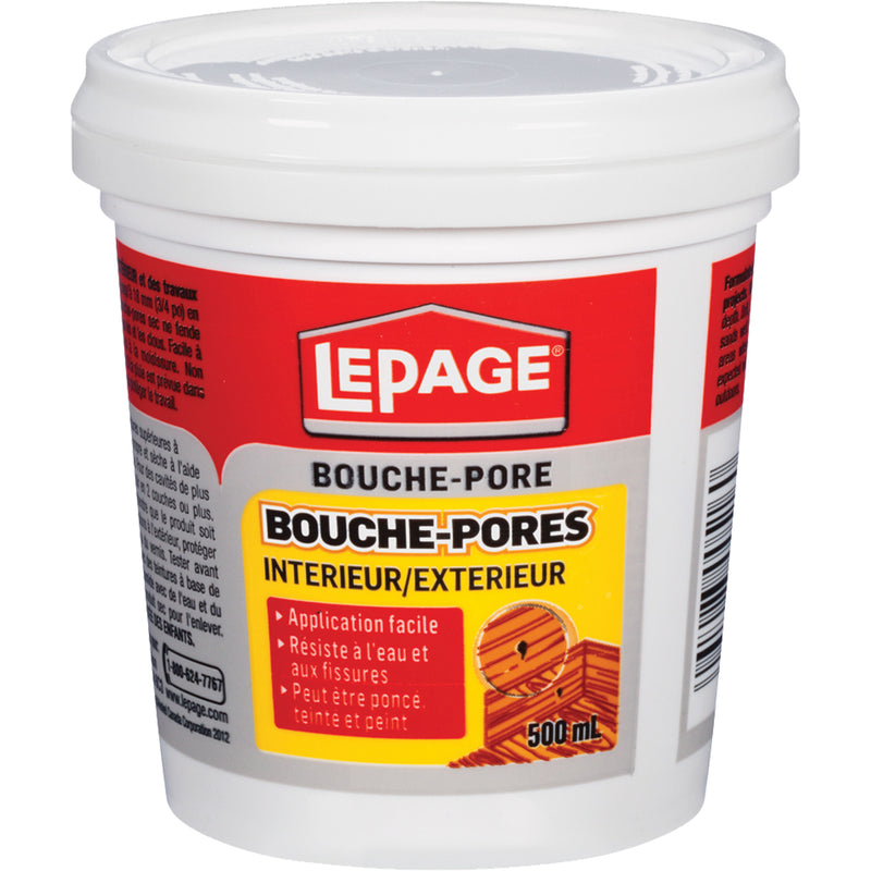 Mastic à bois intérieur et extérieur, 500 ml