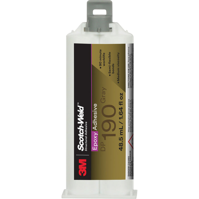 Scotch-Weld™ Epoxy Adhesive DP190, 1.64 fl. oz., Cartridge, Two-Part, Grey