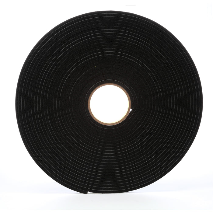 4504 Vinyl Foam Tape, 19 mm (3/4") W x 16.5 m (54') L, 250 mils, Black