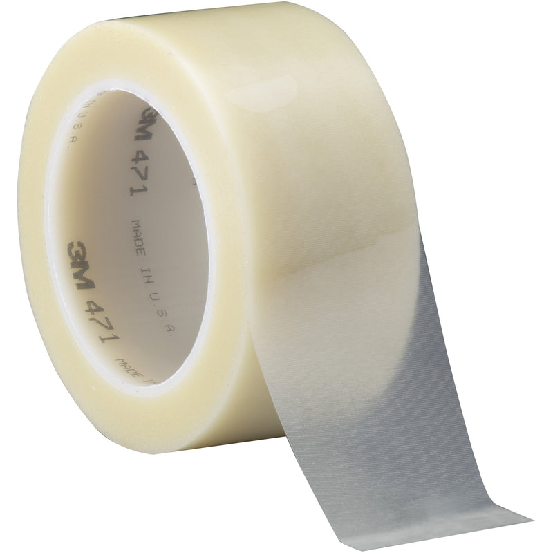 Ruban adhésif en vinyle 471, 50,8 mm (2 po) de largeur x 32,9 m (108 pi) de longueur, 5,2 mils, transparent