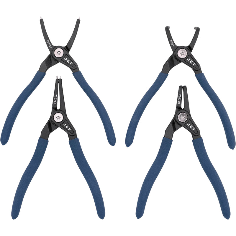 Jeu de pinces à circlips ultra-résistantes, 4 pièces
