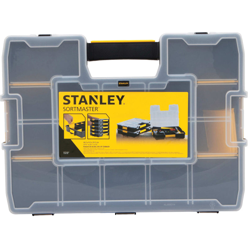 Organiseur empilable pour petites pièces SortMaster®, 44 cm (l) x 33 cm (p) x 8,9 cm (h), noir