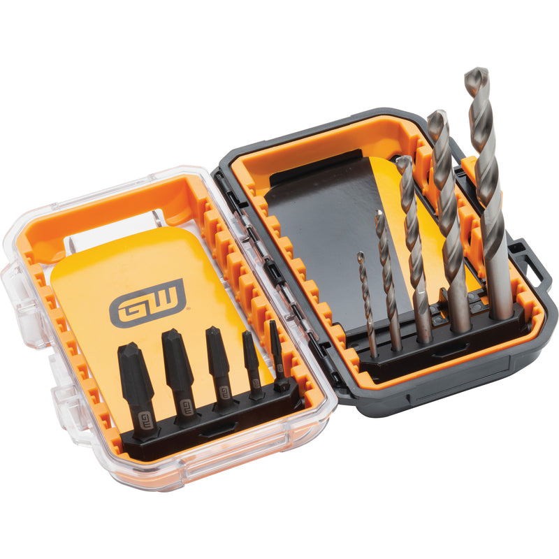 Bolt Biter™ Screw Extractor Set, Alloy Steel, 10 Pieces