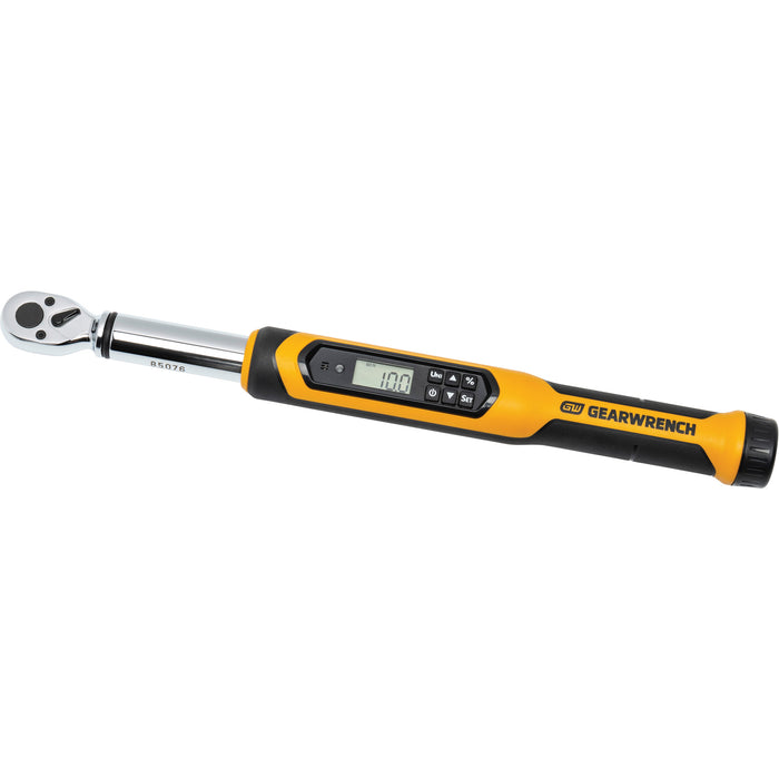 Torque Wrench, Electronic, 3/8" Square Drive, 10 - 100 ft-lbs.