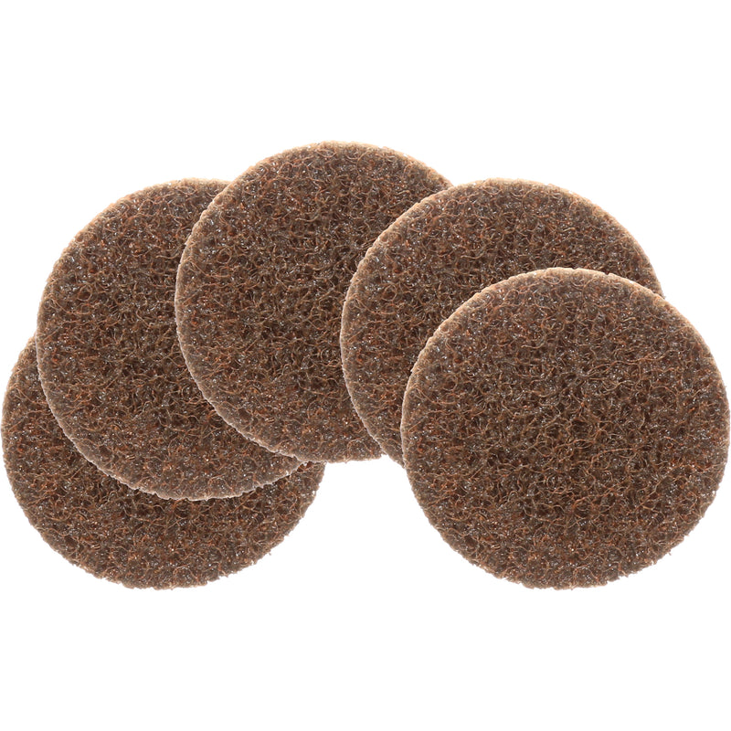 Disque de traitement de surface Scotch-Brite™ Roloc™, 2 po de diamètre, grain grossier, oxyde d'aluminium