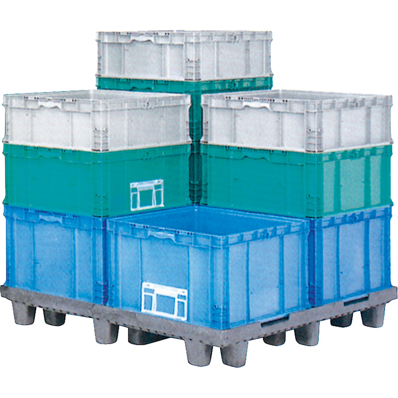 StakPak Plus 4845 System Containers, 15" W x 24" D x 7.5" H, Medium Green