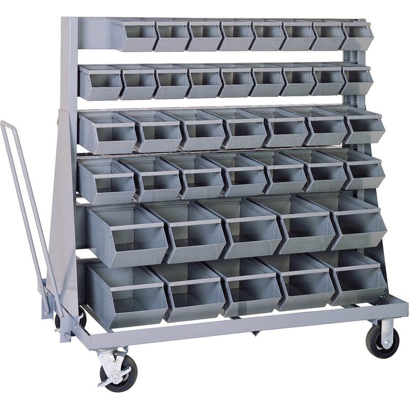 Unité de bacs mobile, simple face, 42 bacs, 37 po L x 21 po P x 50-1/2 po H