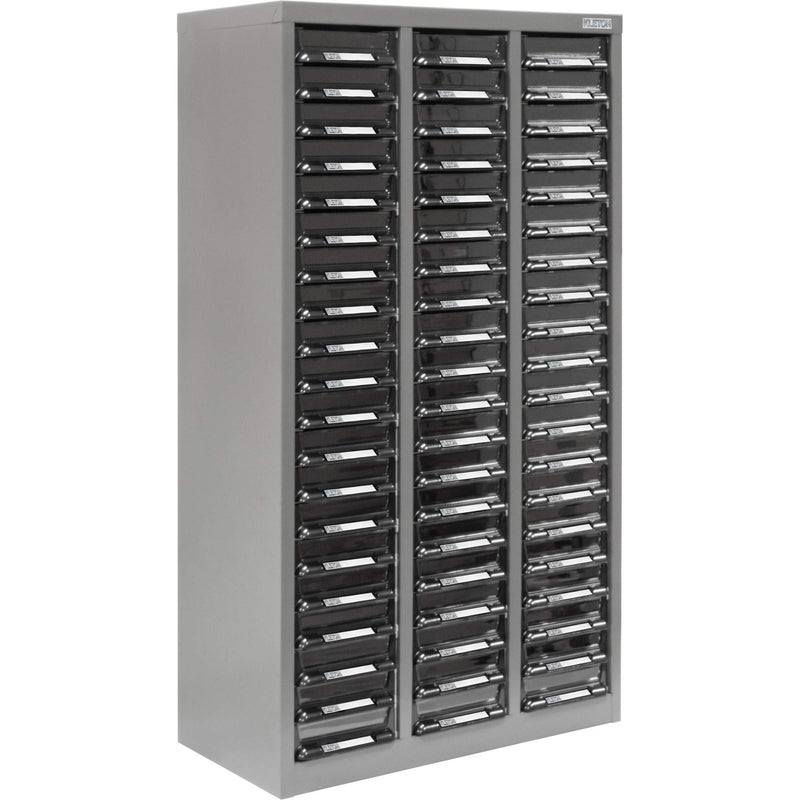 KPC-300 Parts Cabinet, Galvanized Steel, 60 Drawers, 21-3/10" x 10-2/5" x 36-9/10", Grey