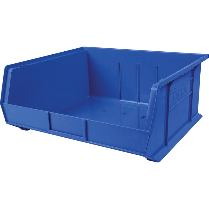 Bac en plastique, 41,5 cm (l) x 28 cm (h) x 45 cm (p), bleu