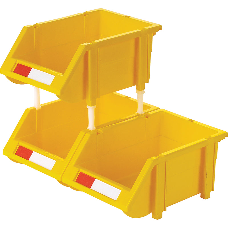 Bac empilable et suspendu, 4-13/16 po L x 3-3/16 po H x 7-1/8 po P, jaune