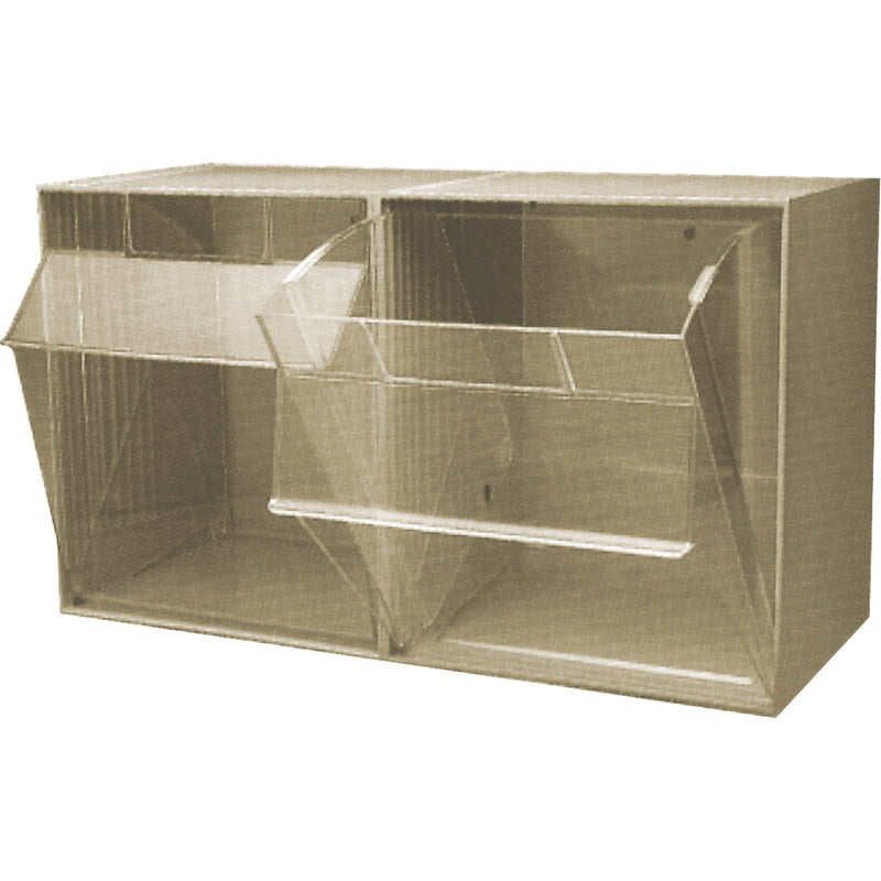 Système de rangement modulaire à bacs basculants, 23-5/8 po L x 11-7/8 po P x 13-7/8 po H, 2 tiroirs