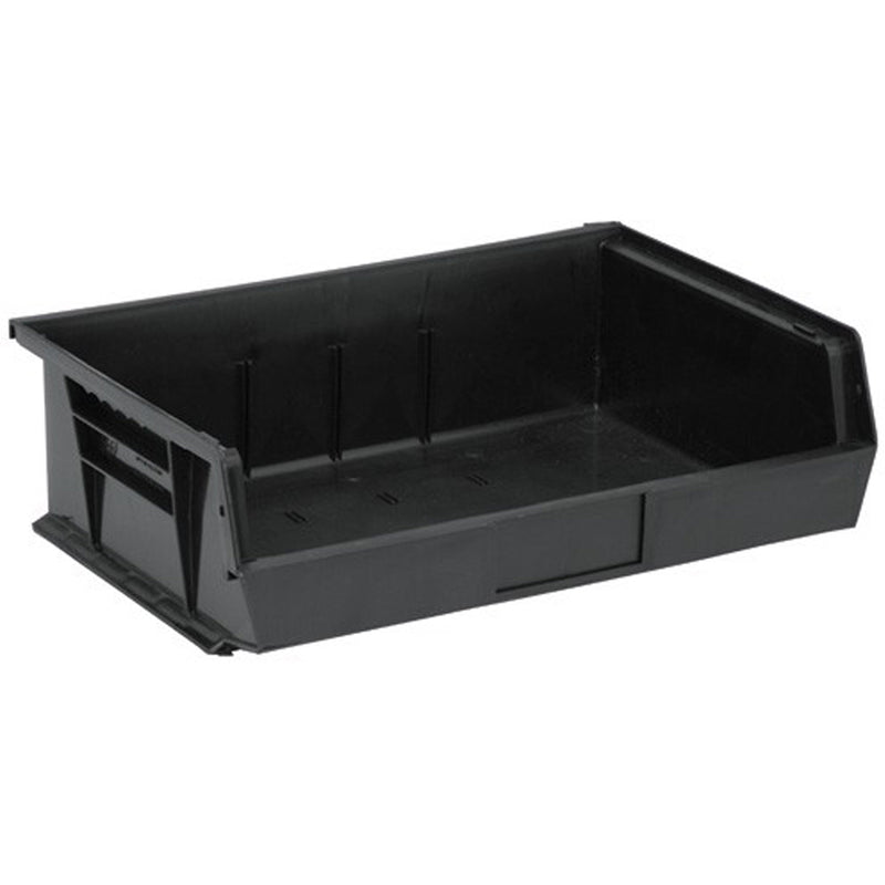 Poubelle de recyclage écologique, 41,5 cm (l) x 12,7 cm (h) x 27,9 cm (p), noire