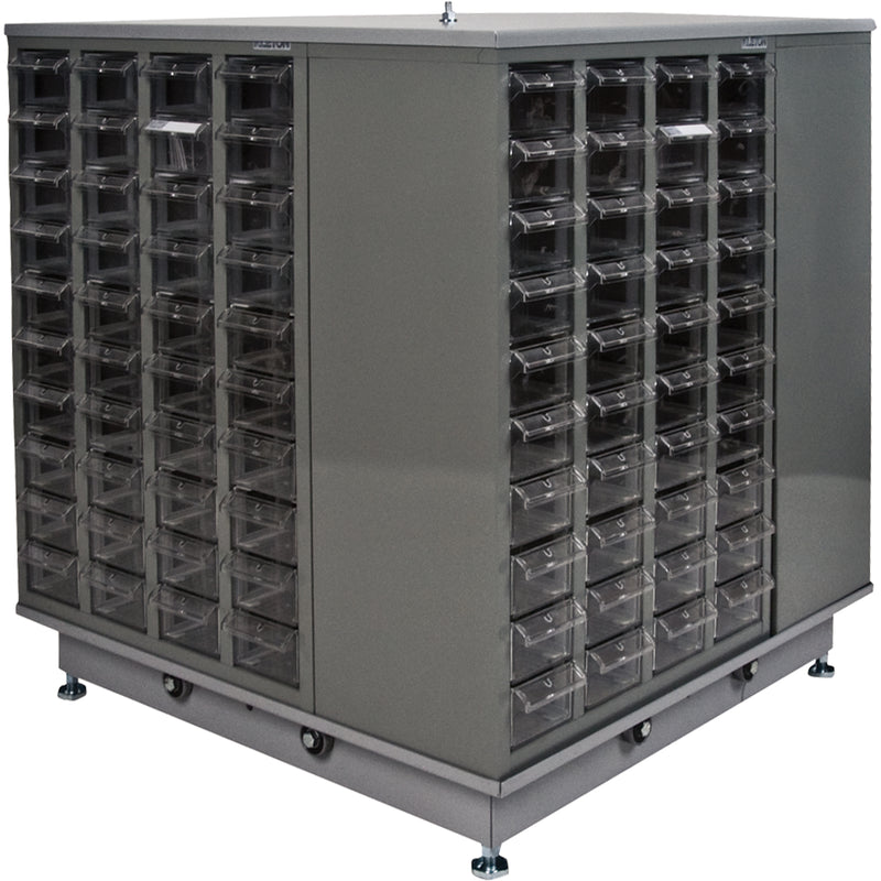 Armoire à pièces KPC-600, acier galvanisé, 40 tiroirs, 18-3/10" x 8-7/10" x 25-3/10", gris