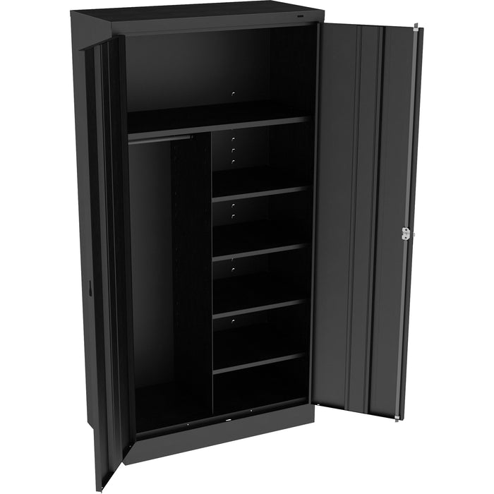 Combination Cabinet, 36" W x 18" D x 72" H, Black