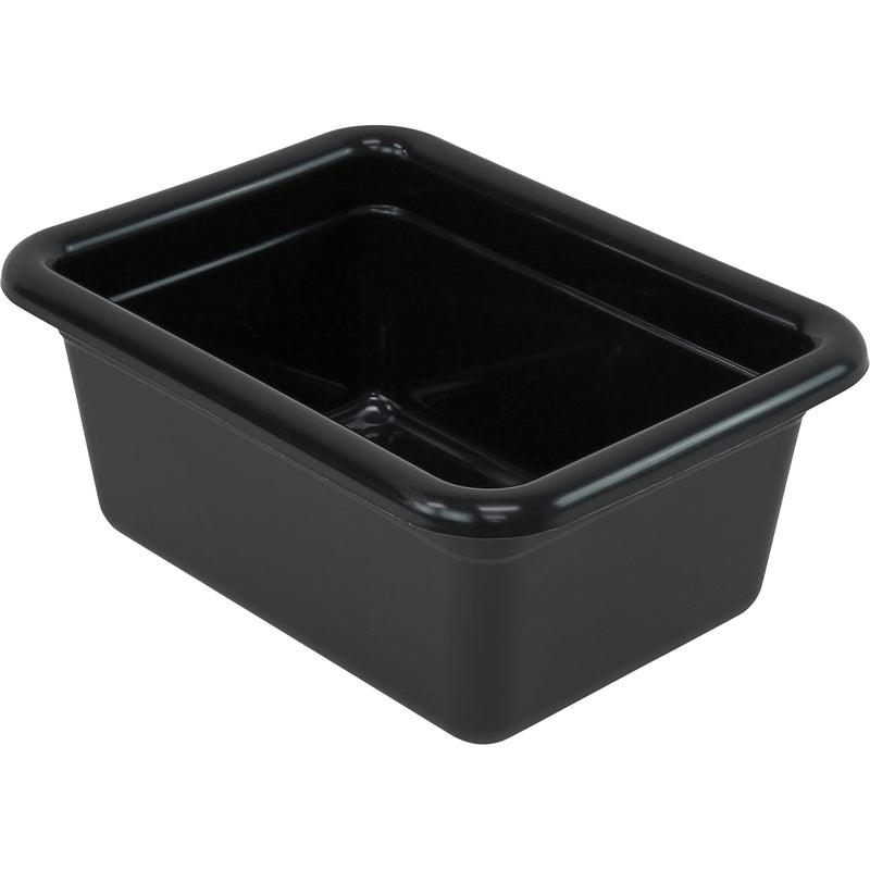 All-Purpose Storage Tub, 5-1/8" H x 9-1/16" D x 12-1/16" L, Plastic, Black