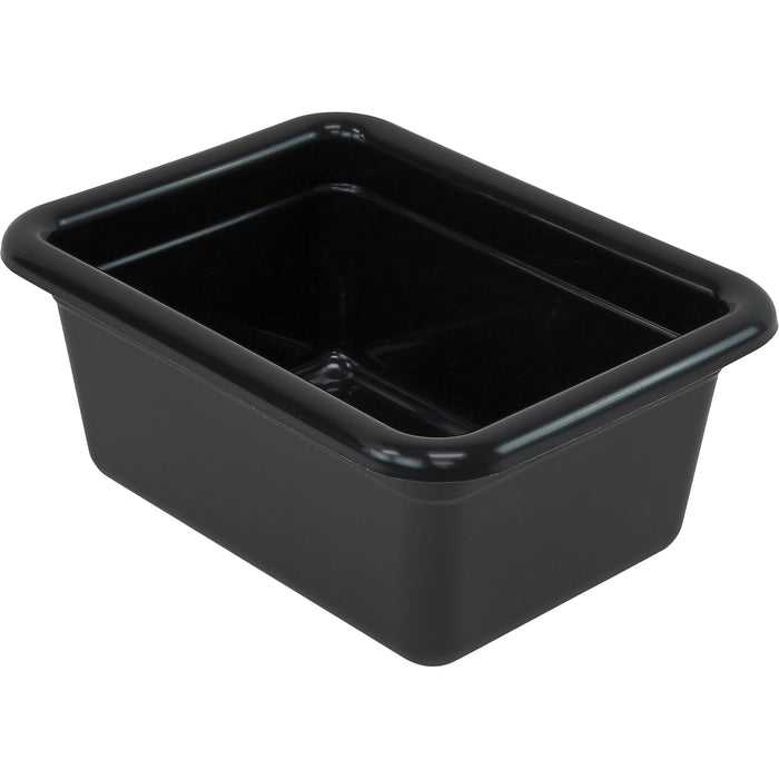 All-Purpose Storage Tub, 5-1/8" H x 9-1/16" D x 12-1/16" L, Plastic, Black
