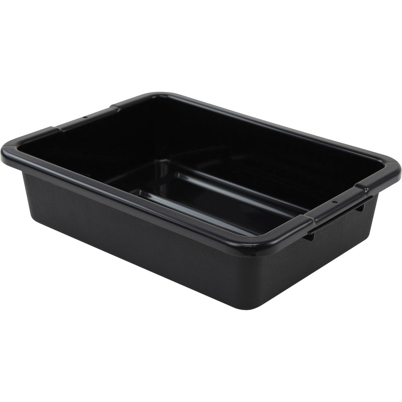Bac de rangement tout usage à fond nervuré, 12,7 cm (H) x 38,1 cm (P) x 50,8 cm (L), plastique, noir