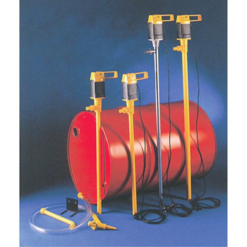 Pompes à fût électriques, polypropylène, 12,5 GPM