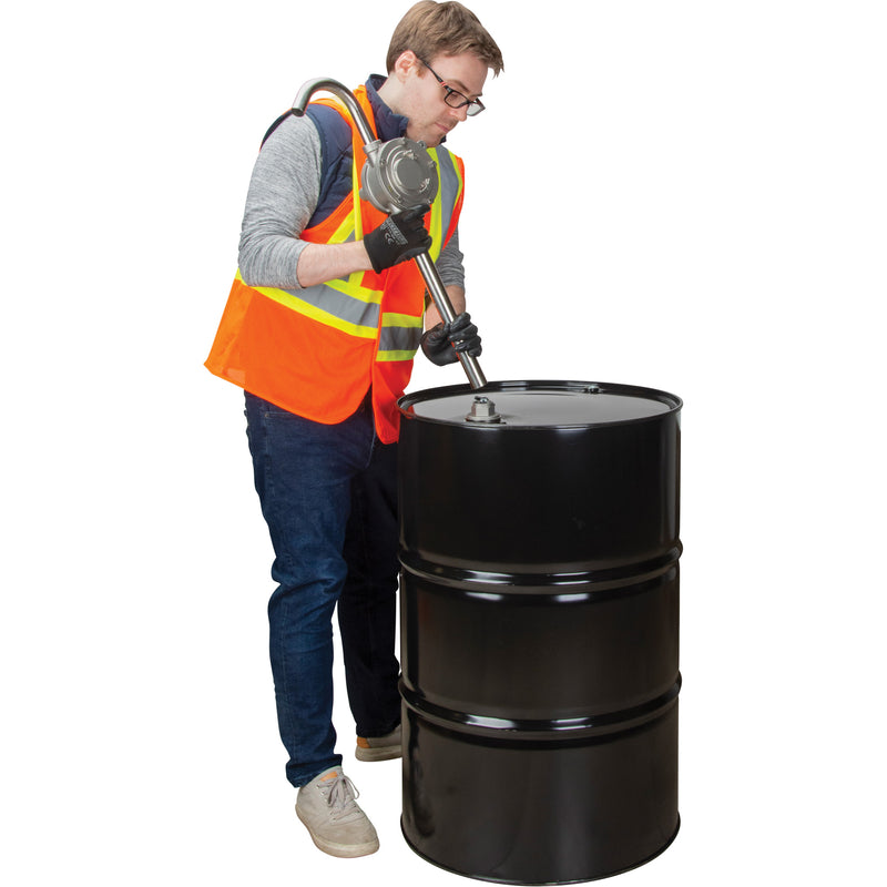 Pompe à tambour rotative, en acier inoxydable, pour 55 gal., 12 oz/course