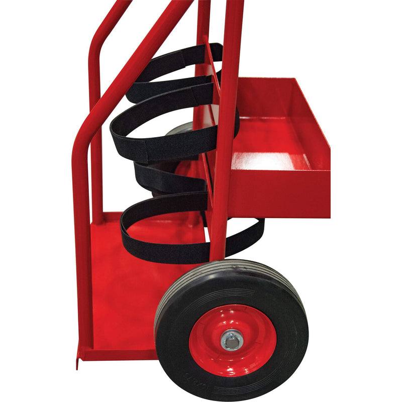 Chariot d'extincteur, roues semi-pneumatiques, base de 17,75 po l x 8,9 po L, 100 lb.