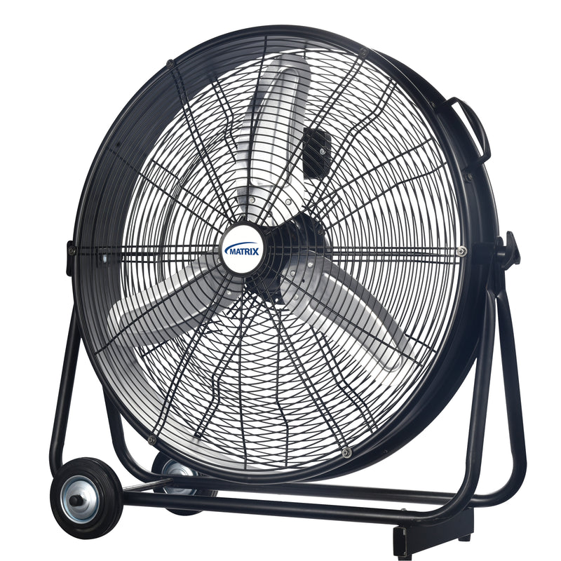 Ventilateur à tambour mince à entraînement direct industriel léger, 3 vitesses, diamètre 24 pouces