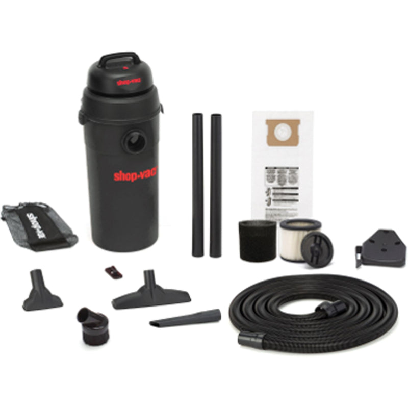 5.5 PHP Hang Up Wet/Dry Vacuum, Wet-Dry, 5.5 HP, 5 US Gal. (18.9 Litres)