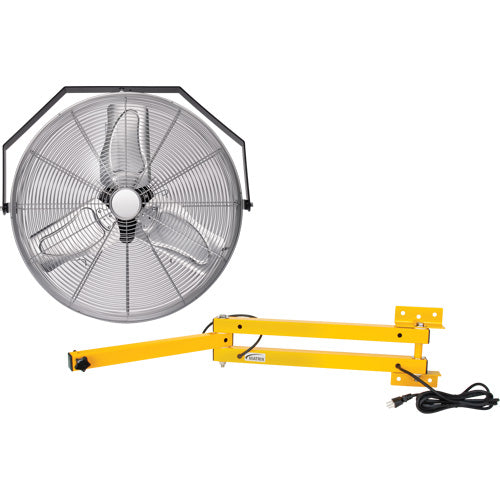 Industrial Workstation Fan Kit with Double Locking Arm