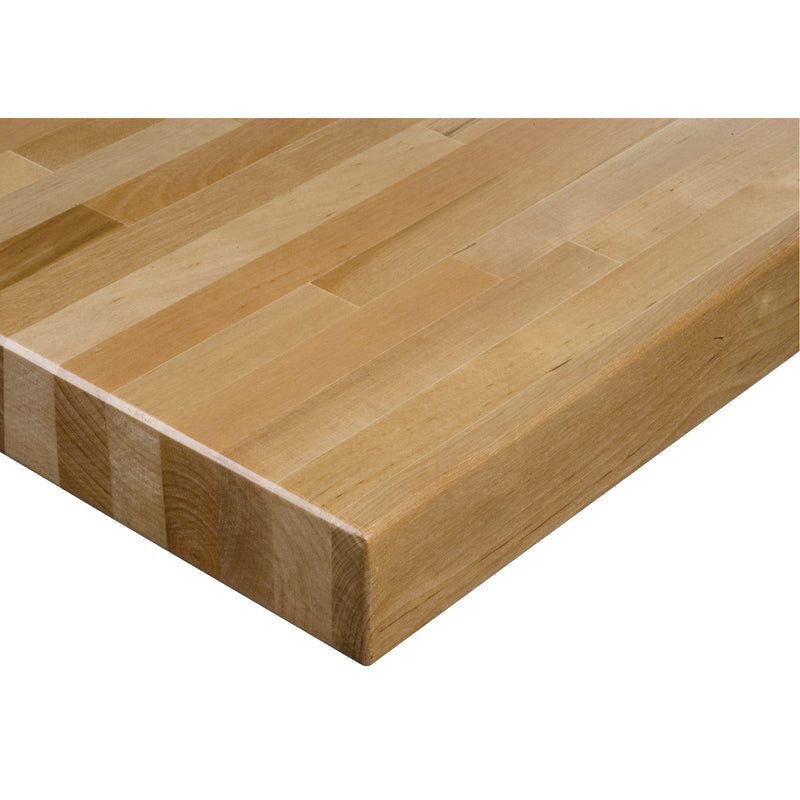 Plateau d'établi en bois dur laminé, 96 po l x 48 po P, bord carré, 1-3/4 po d'épaisseur