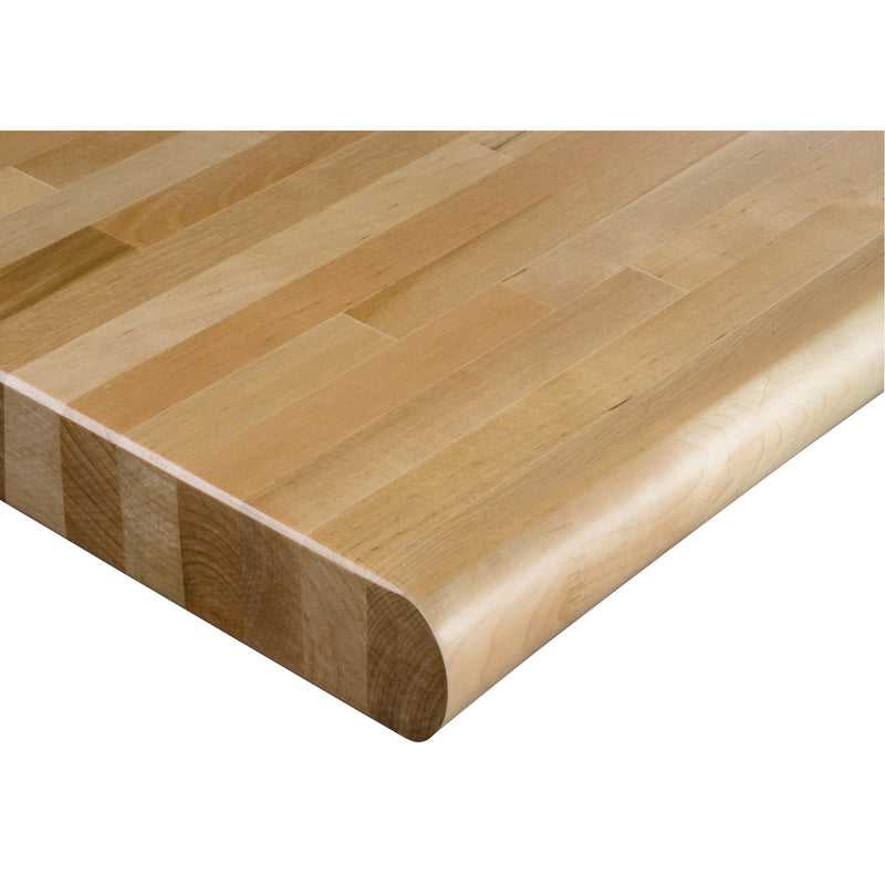 Plateau d'établi en bois dur laminé, 152 cm (l) x 76 cm (p), bord arrondi, 4,4 cm (1 3/4 po) d'épaisseur