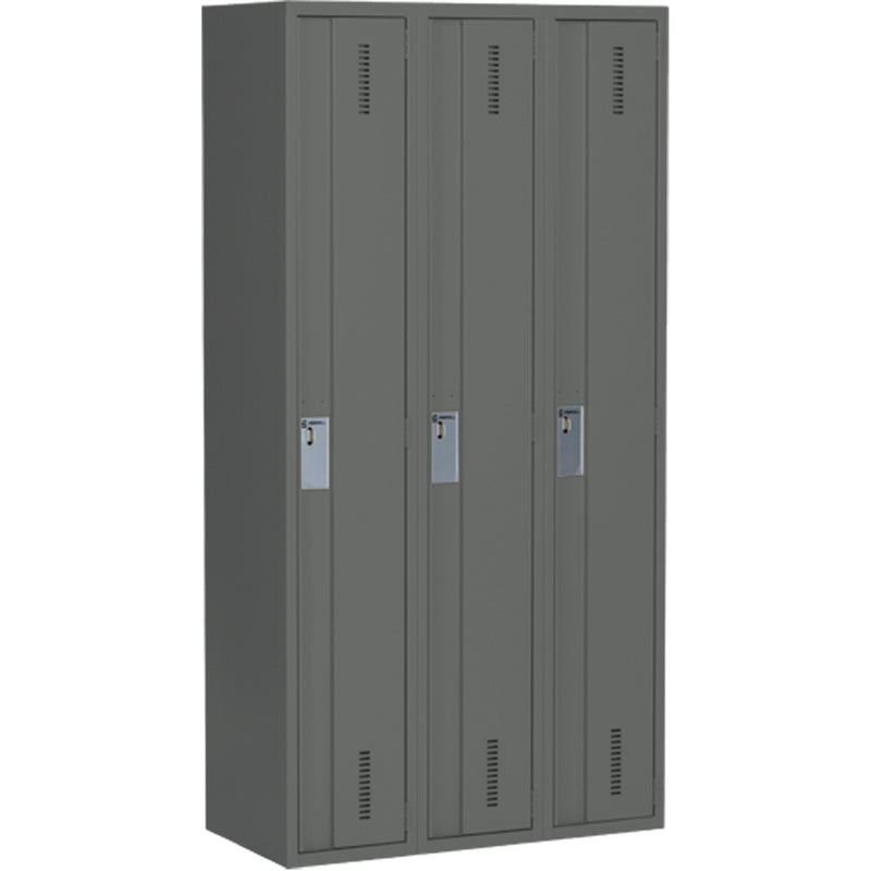 Casiers robustes Concorde™, lot de 3, 91,4 x 45,7 x 183,8 cm, acier, anthracite, soudés (assemblés)