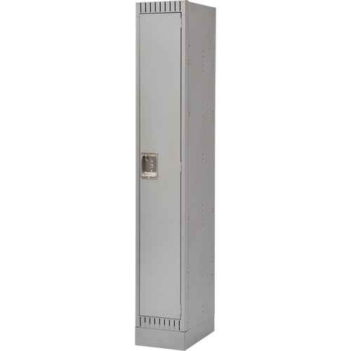 Assembled Lockers, 12" x 18" x 72", Steel, Grey, Rivet (Assembled)