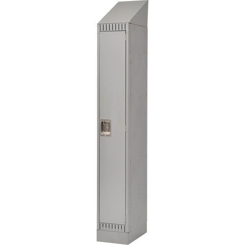 Assembled Lockers, 12" x 18" x 72", Steel, Grey, Rivet (Assembled)