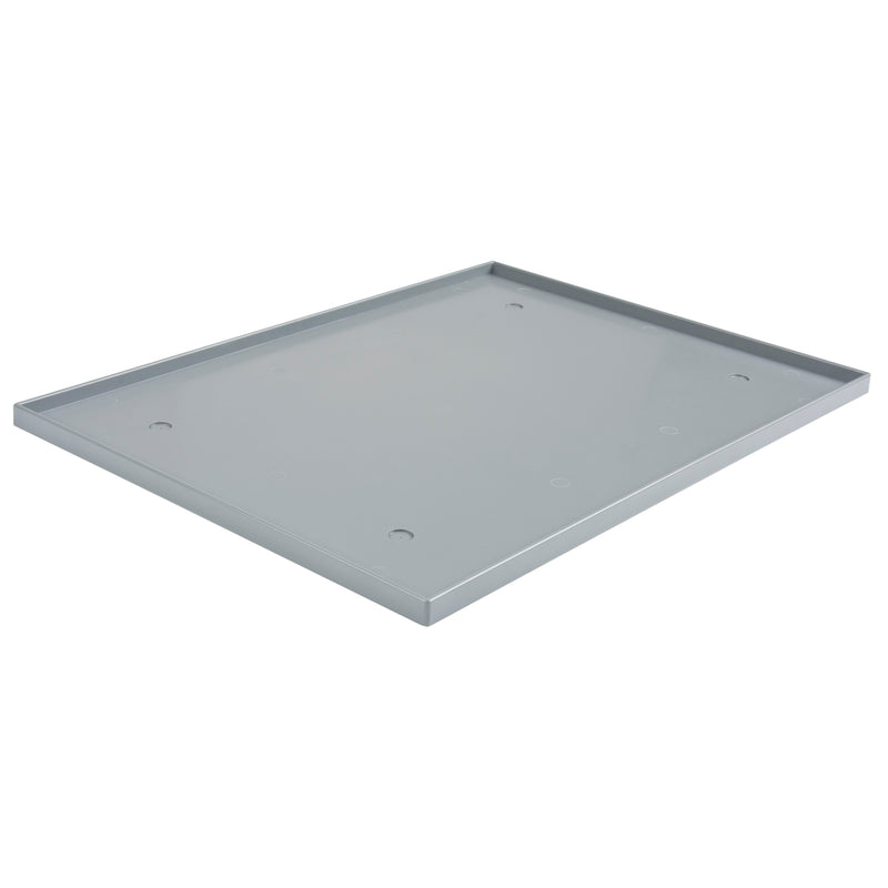 Insert de base pour casier, convient aux casiers de 15" x 18", gris foncé, plastique
