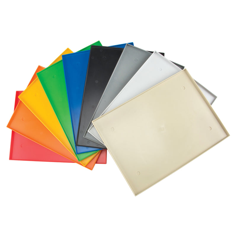 Insert de base pour casier, convient aux casiers de 15" x 18", gris foncé, plastique