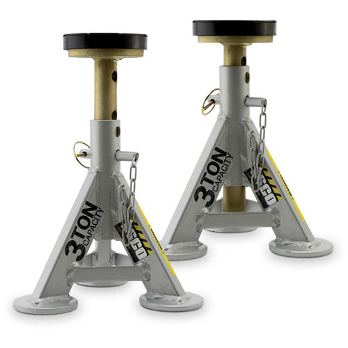 Performance Shorty Low Profile Jack Stands, 3 tons Capacity, 11" - 17" H