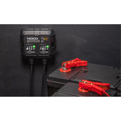 Genius® 2X2™ 2-Bank, 4-Amp Battery Charger
