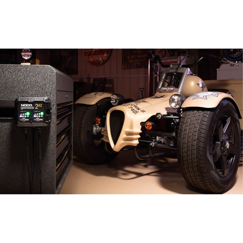 Genius® 2X2™ 2-Bank, 4-Amp Battery Charger
