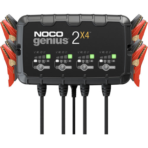 Genius® 2X4™ 4-Bank, 8-Amp Battery Charger