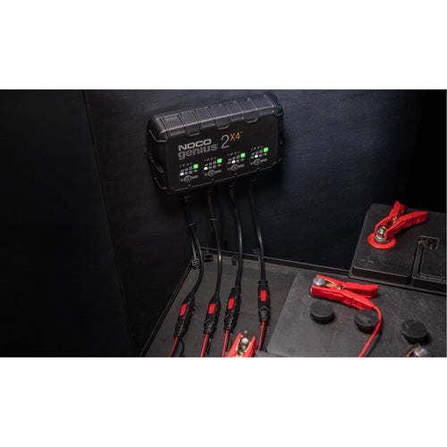 Genius® 2X4™ 4-Bank, 8-Amp Battery Charger