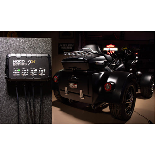Genius® 2X4™ 4-Bank, 8-Amp Battery Charger