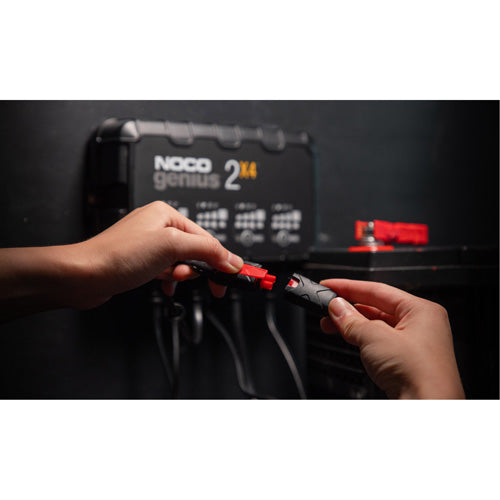 Genius® 2X4™ 4-Bank, 8-Amp Battery Charger